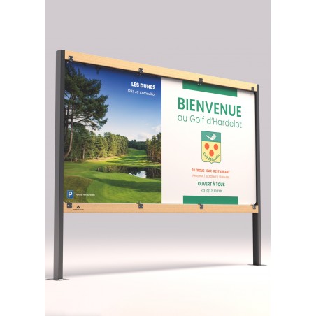 rendu panneau pour golf