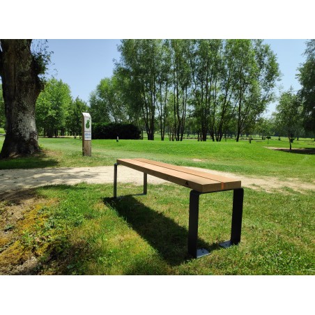 banc d'extérieur bois métal