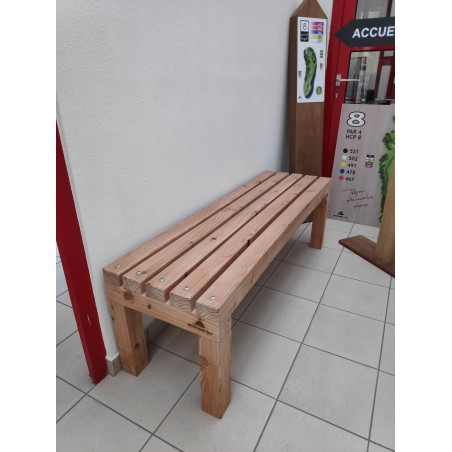 Banquette intérieur et extérieur en robinier massif