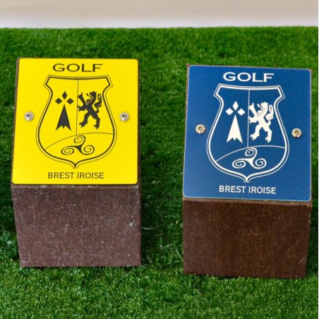 Tee marker golf logo gravé